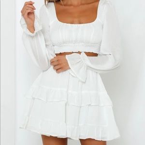 Two-piece Crop Top and Skirt set